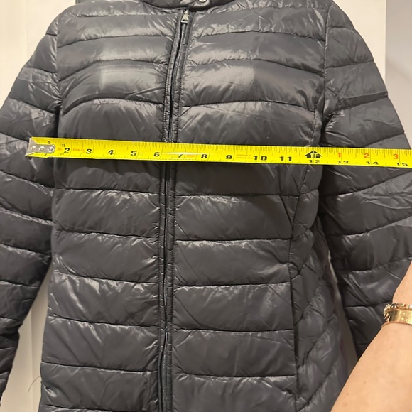 Marie Lund Copenhagen Ultra-Light Down Jacket – Anthracite Gray Sz Small - Picture 14 of 16